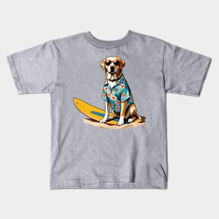 Cool Labrador at the Beach Kids T-Shirt